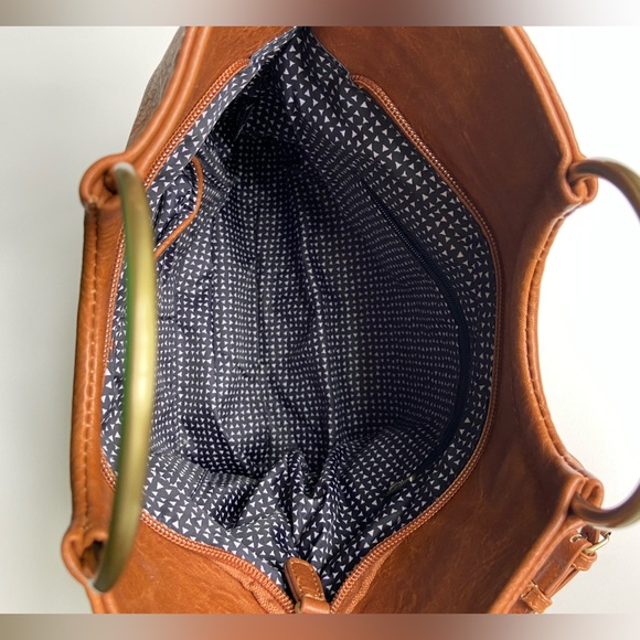 Medium size brown crossbody bag - Picture 4 of 7